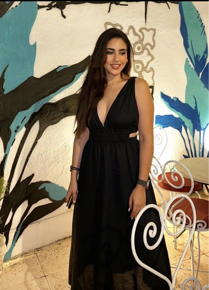 Robe noir dos nue midi 42/44