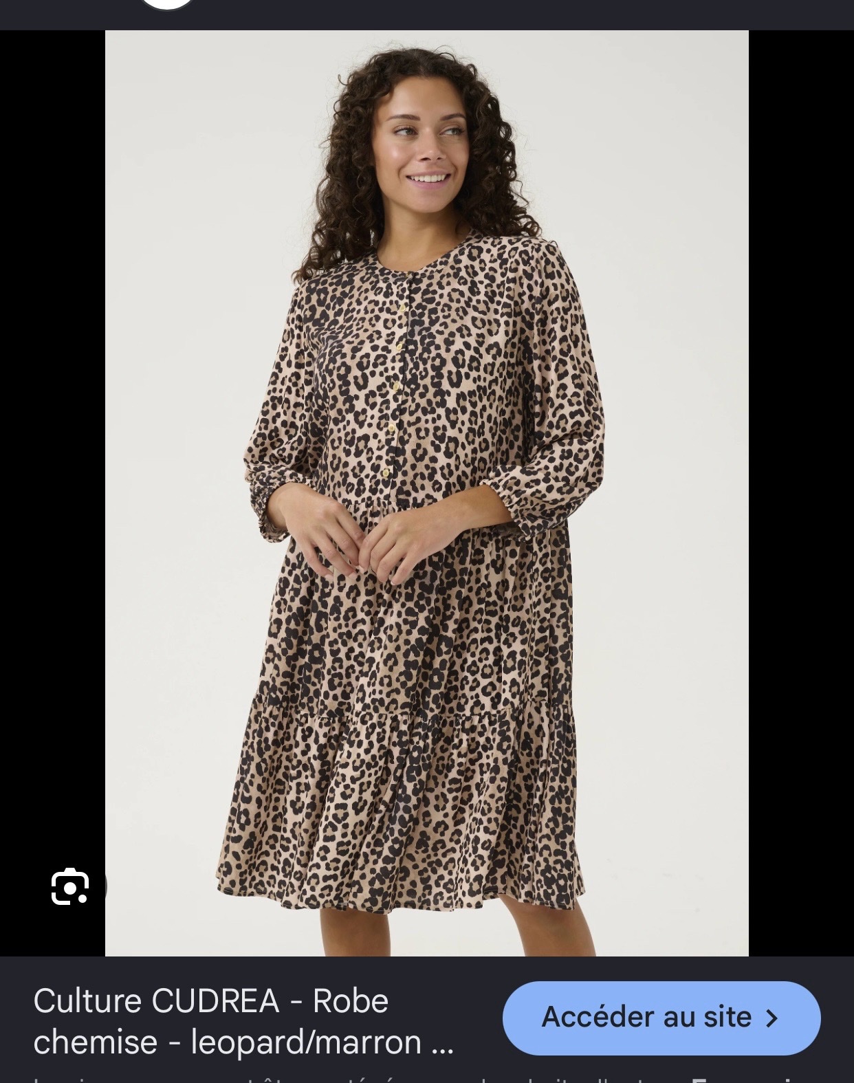 Robe chemise tigre janina grande taille 44/46