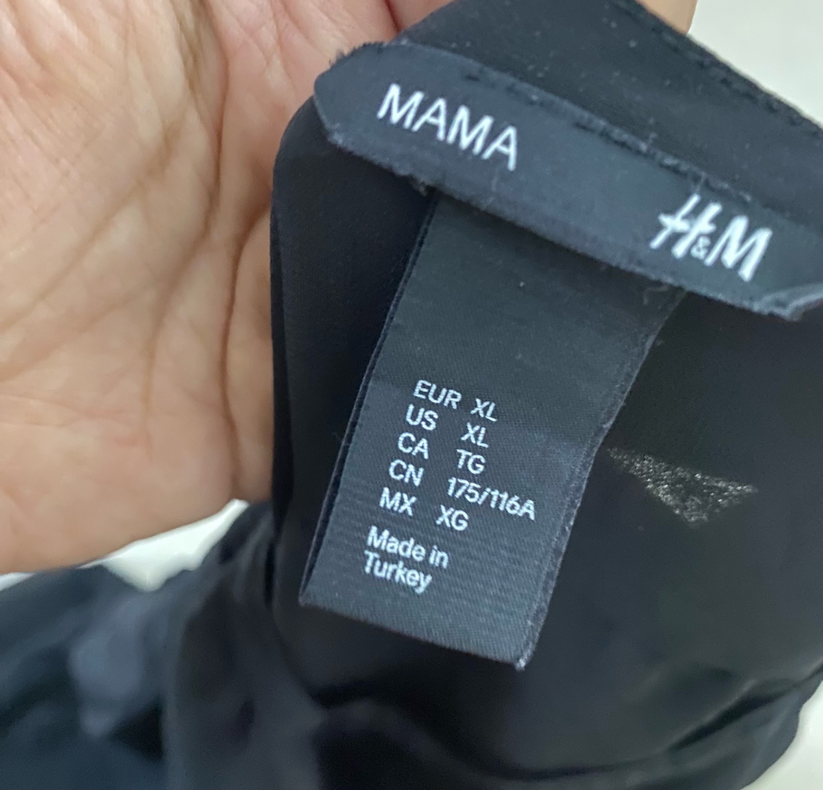 Chemise H&M Mama noir 42/44