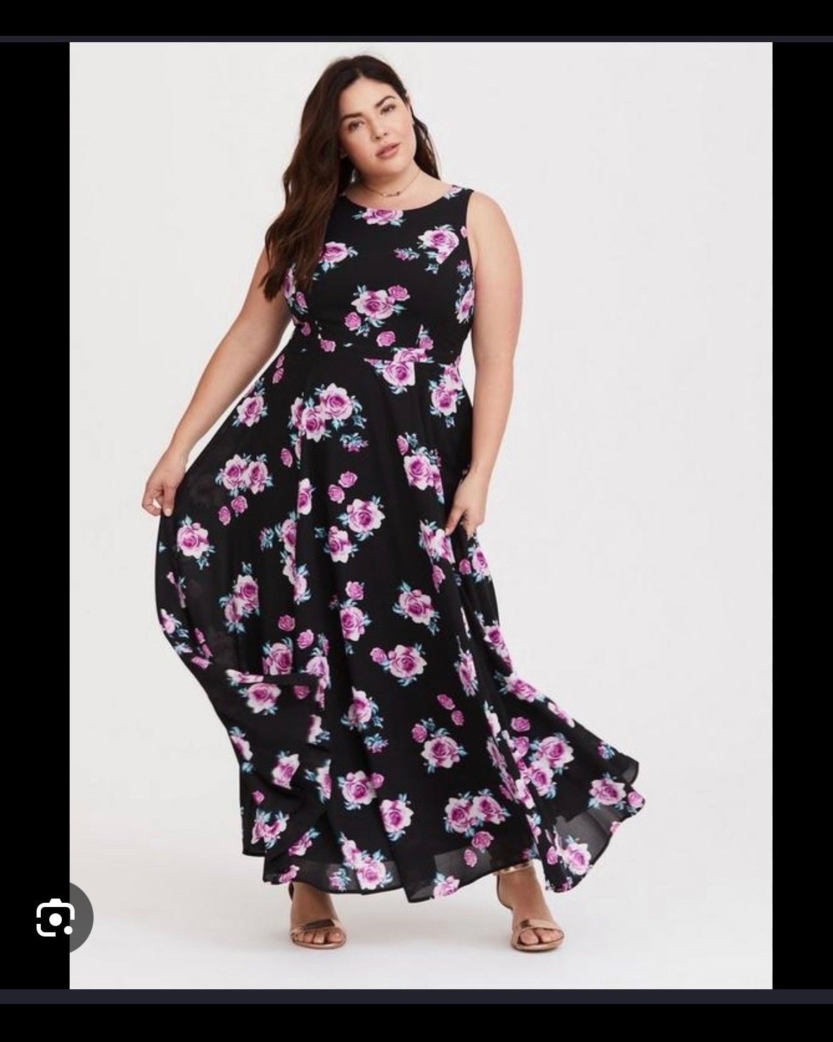 Robe florale maxi longue la marque yours grande taille 50/52