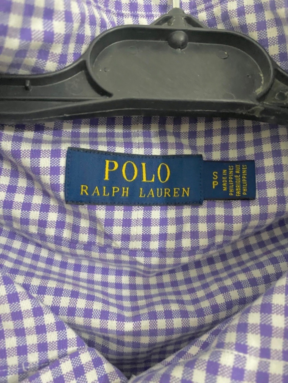 Chemise Polo Ralph lauren violet logo bleu homme S/M