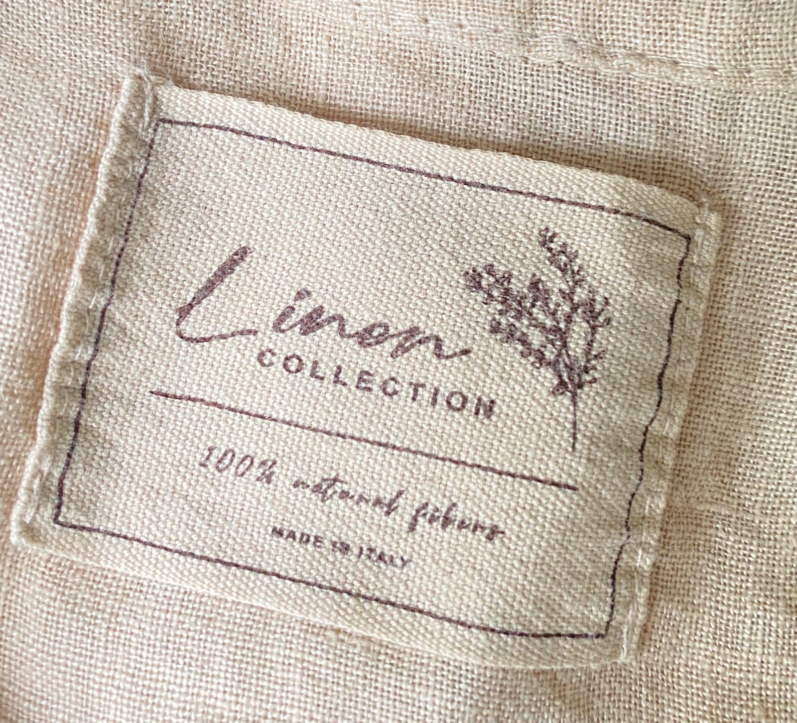 Blouse en Lin beige style vintage made in italy a volants 42/44