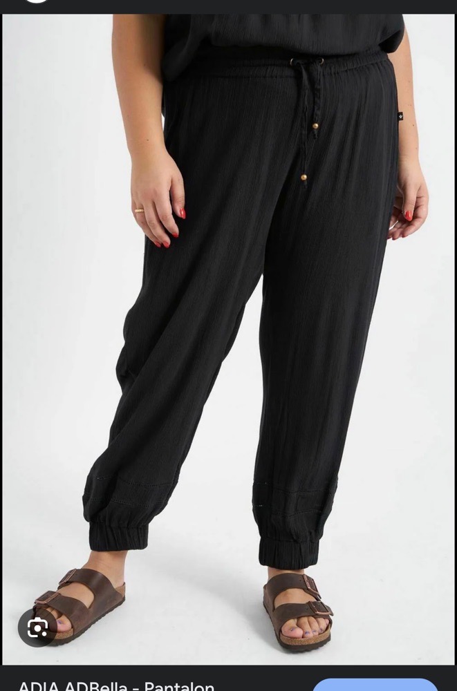 Pantalon noir grande taille femme 46/48