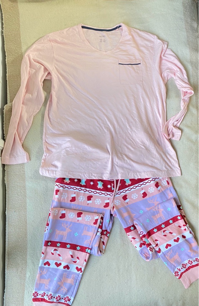 Pyjama 2 pieces femme rose 40/42