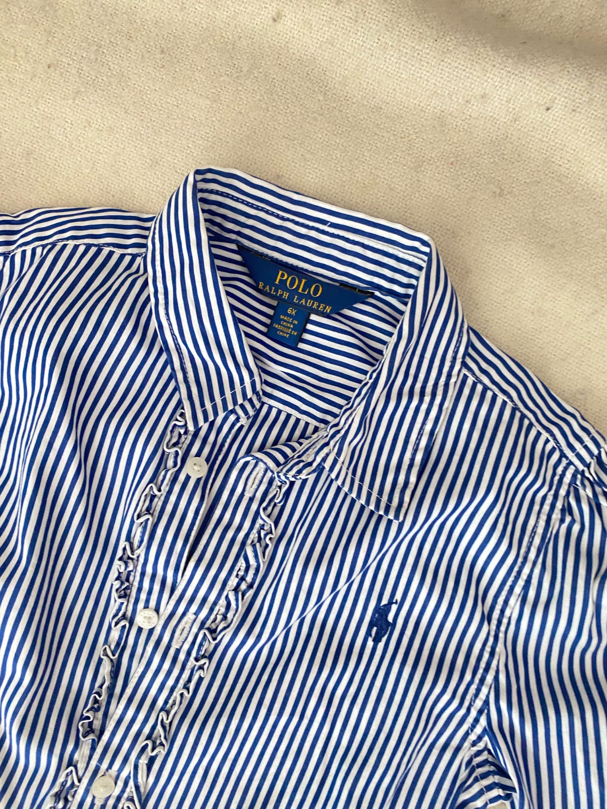 Robe Chemise Polo Ralph Lauren fille 6/7ans 