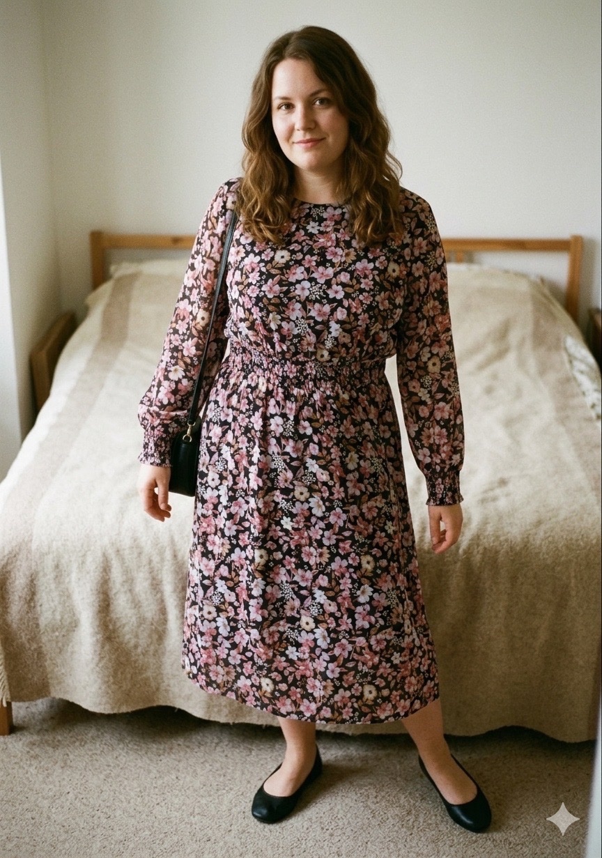 Robe florale the bodyflirt midi 46/48