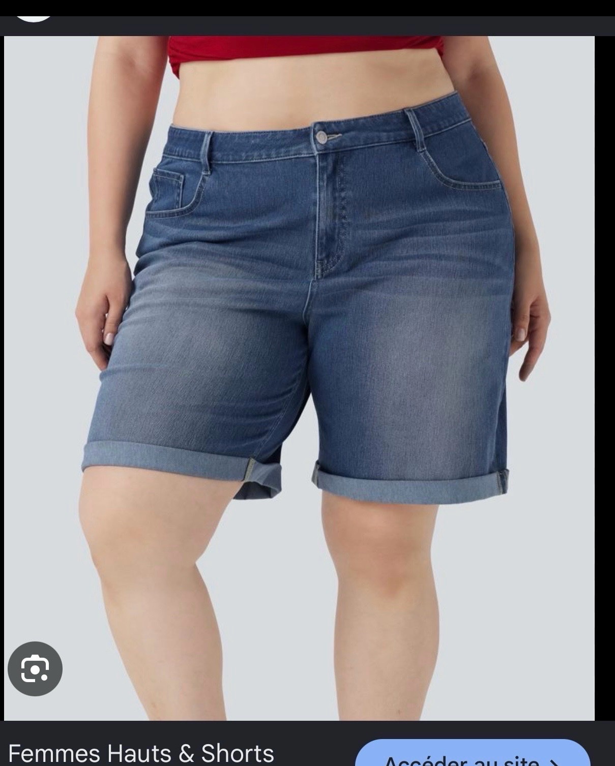 Short djeans janina grande taille lycra femme 46