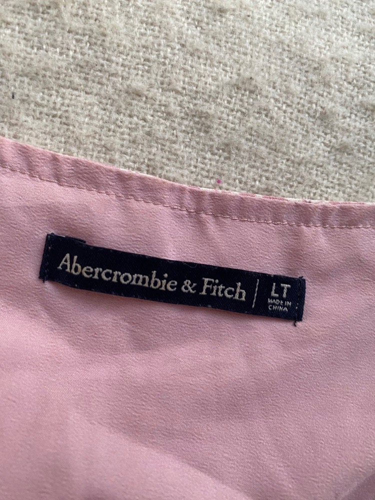 Robe rose florale abercrombie 40/42