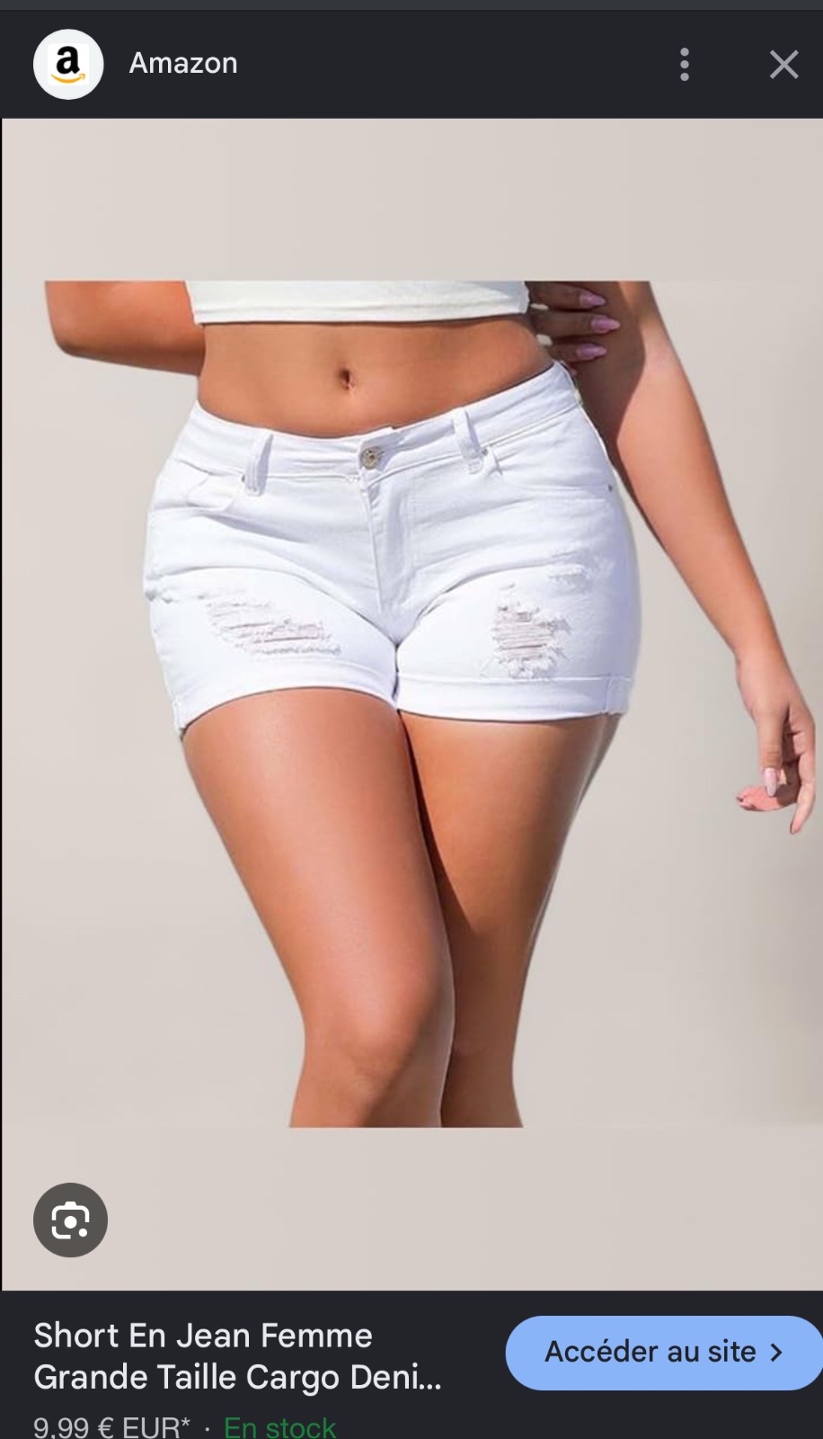 Shirt djeans janina en blanc femme 46/48 grande taille