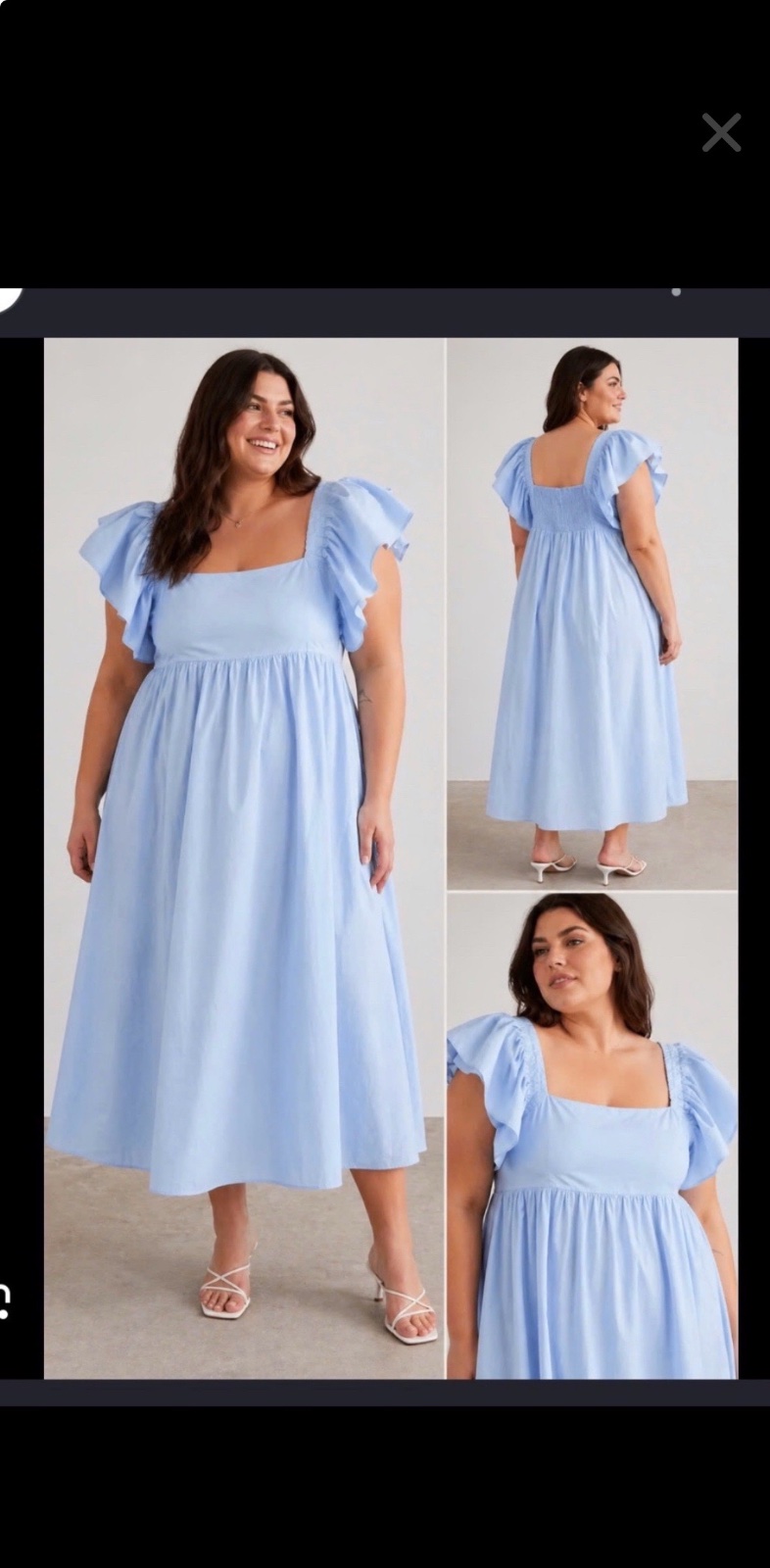 Robe H&M bleu a smiky grande taille 46/48 avec ticket jamais portee 