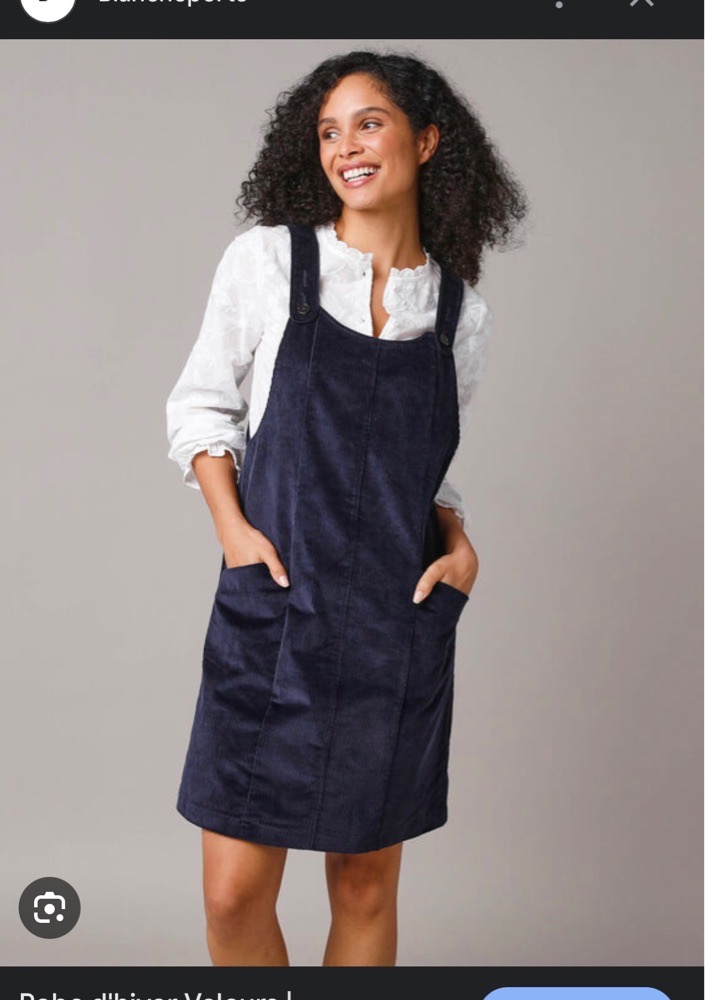 Robe velours cotele bpc grande taille 44/46