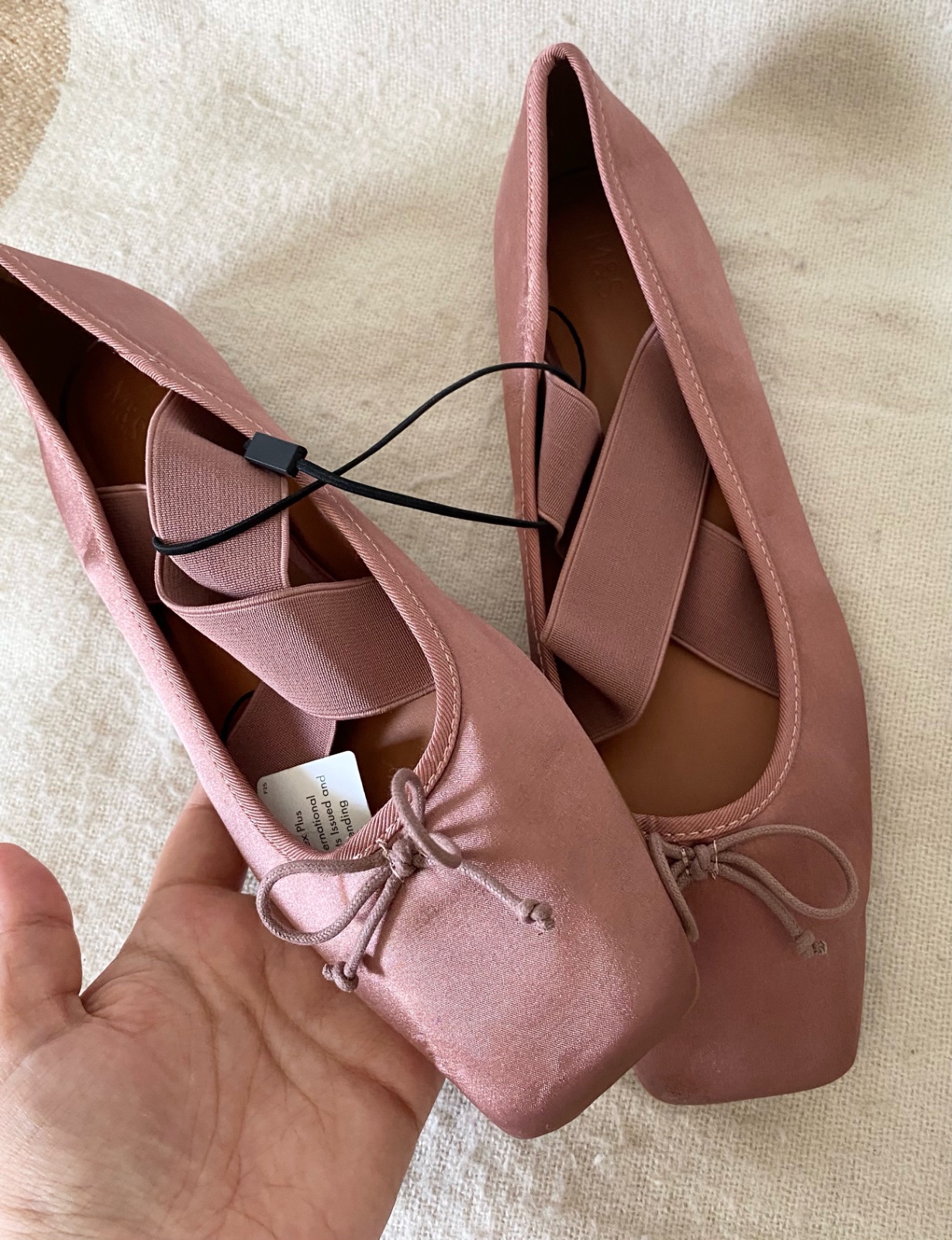 Ballerines ballets rose M&S avec ticket jamais portee 41/42