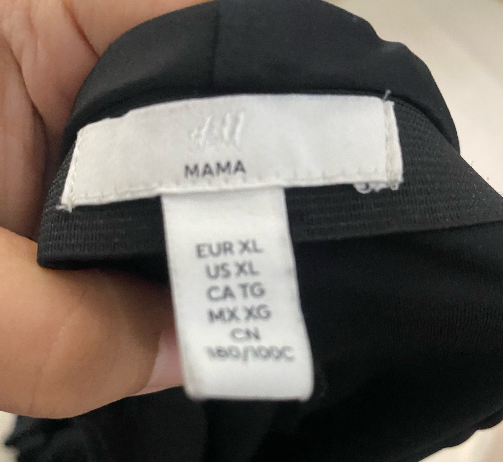 Jupe satin H&M mama longue noir 42/44