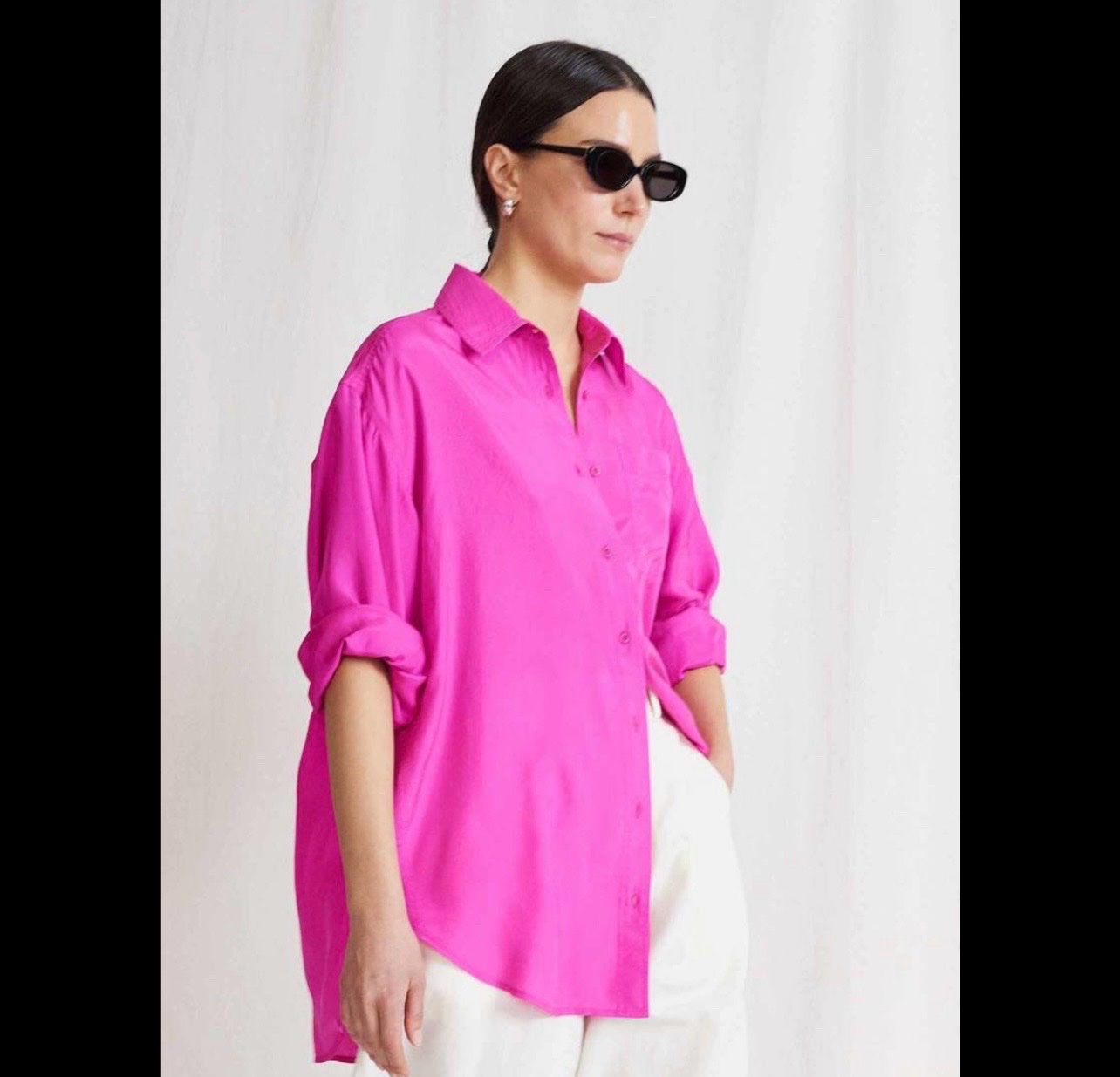 Chemise roze fouchiat 