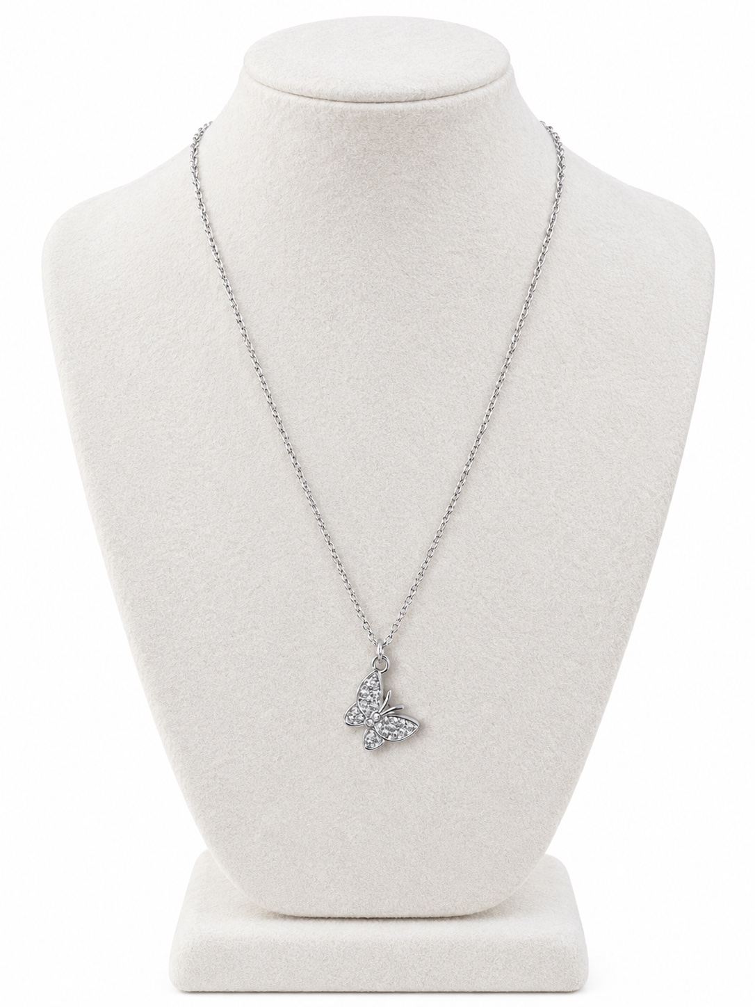 Collier papillon argenté 🦋🤍