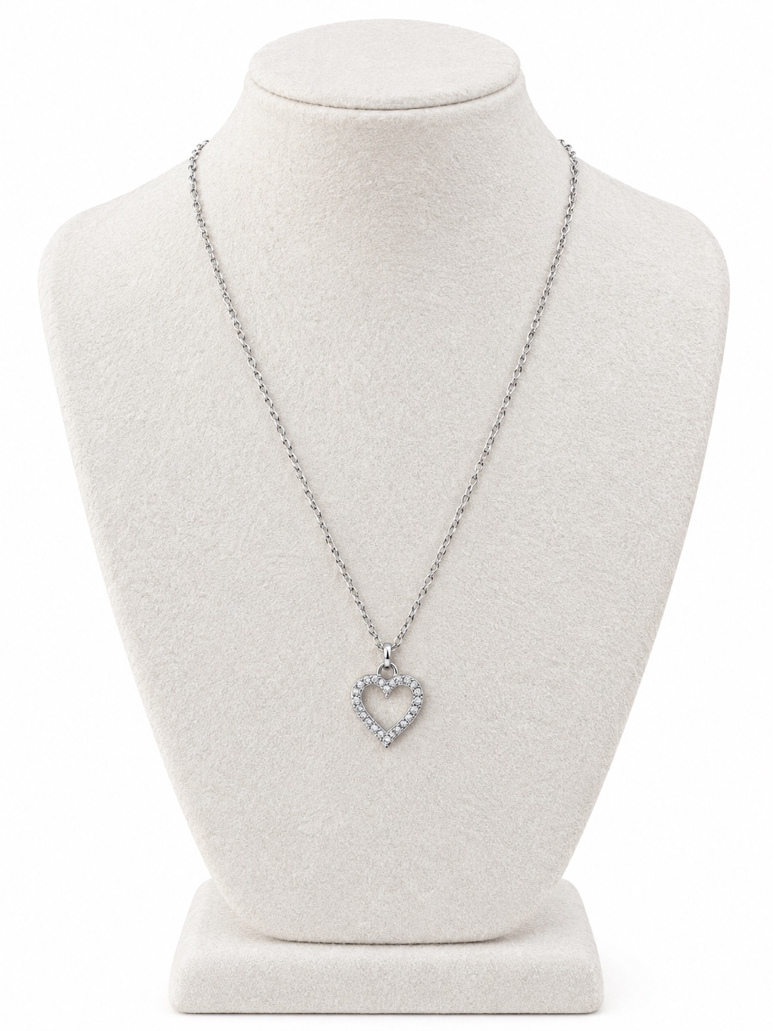 Collier cœur argenté 🤍
