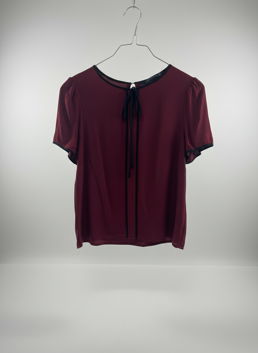 Chemisier zara bordeaux tres bon etat taille M 