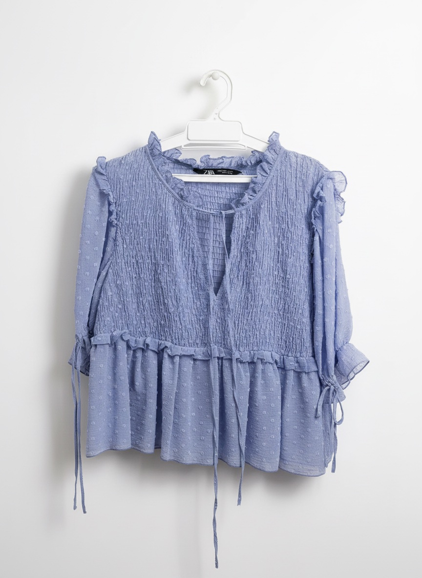Chemisier Zara bleu taille M 
