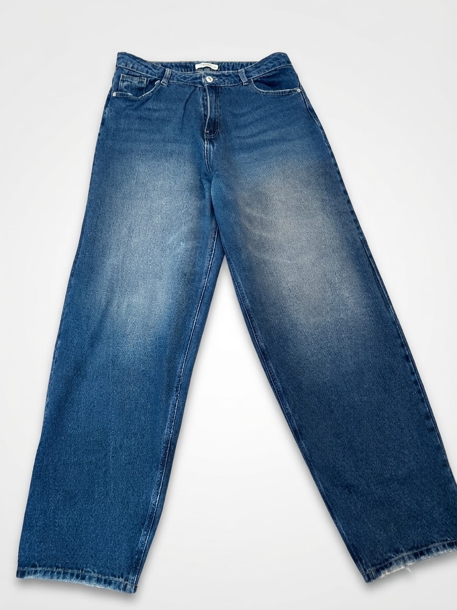 Baggy jean bleue pour femme✨