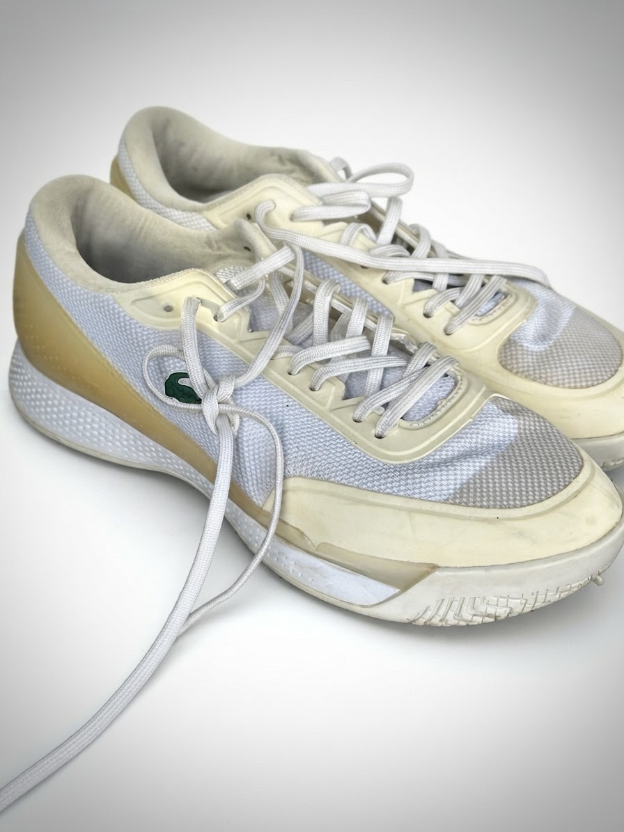 Baskets Lacoste blanches homme 