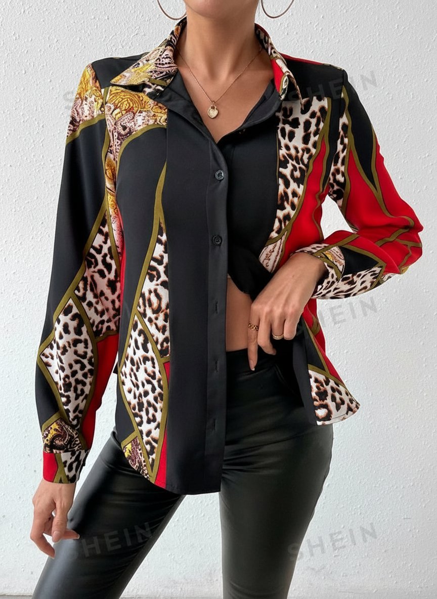 Jolie chemise style rétro 