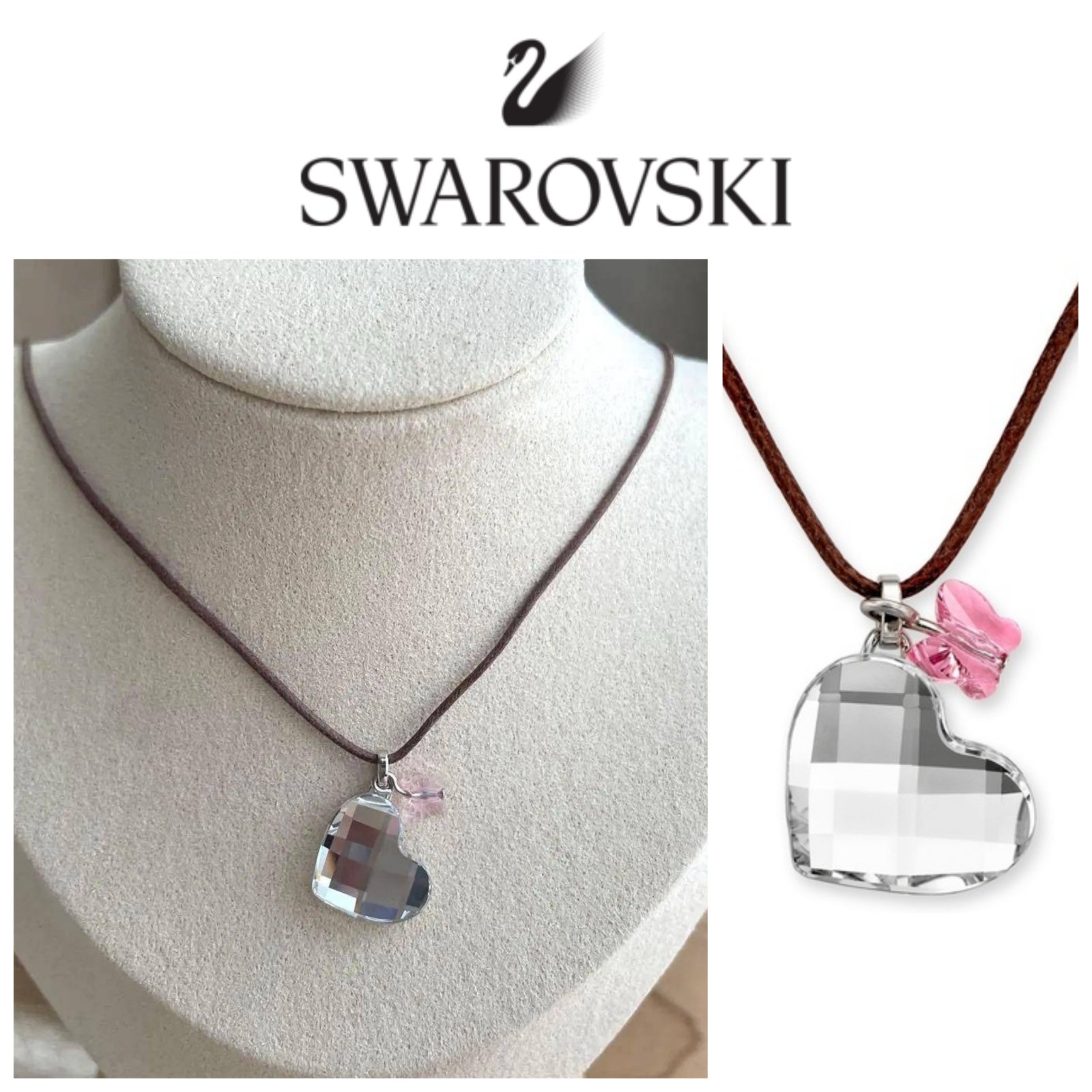 Collier cœur Swarovski