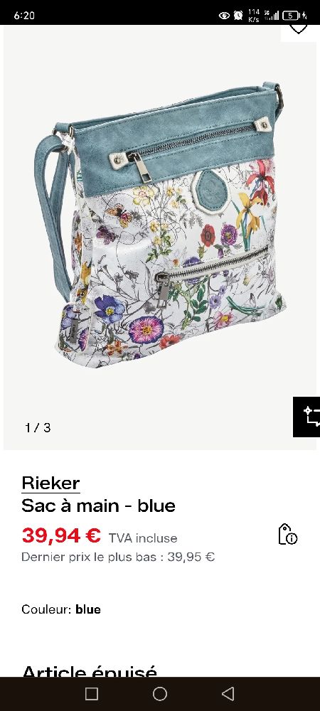 Rieker Sac à bandoulière