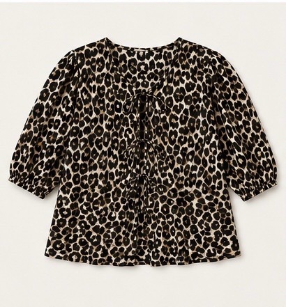 Blouse de tissu leopard 