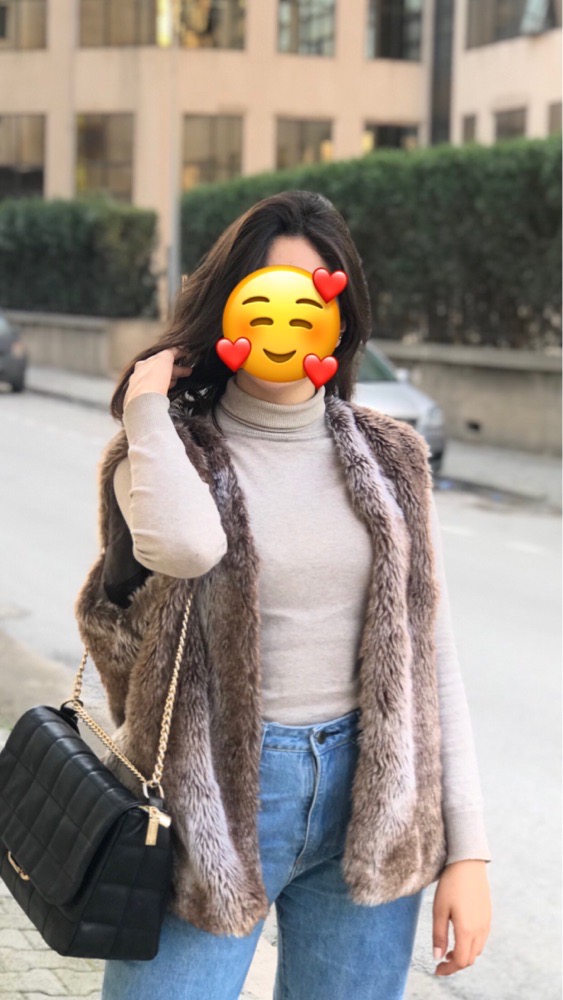 forrure marron et beige