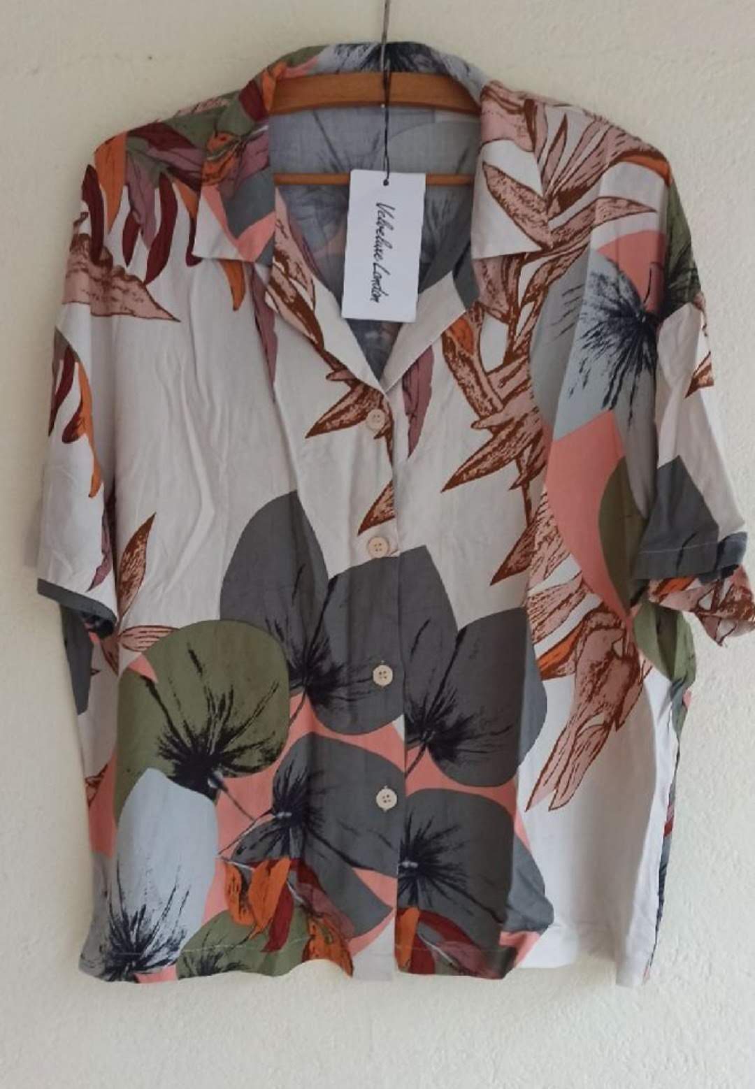 Chemise over size fleurie taille M