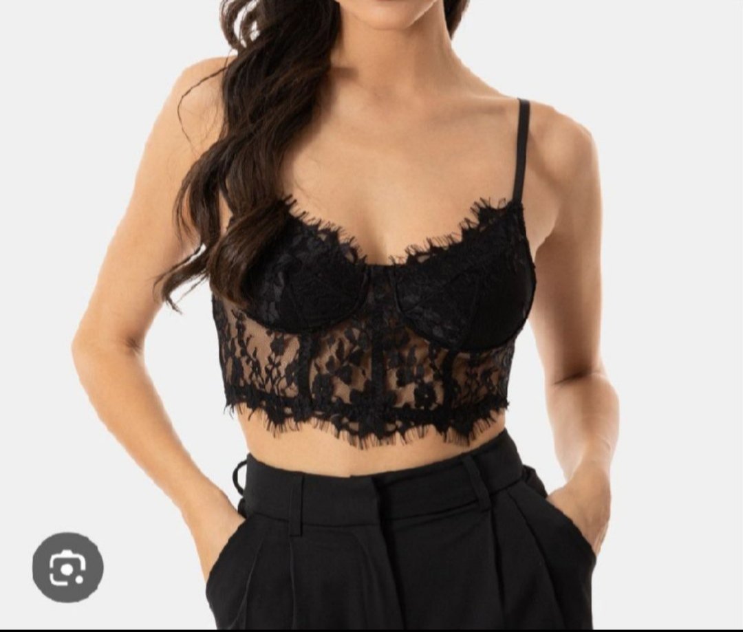 2 top dentelle taille S