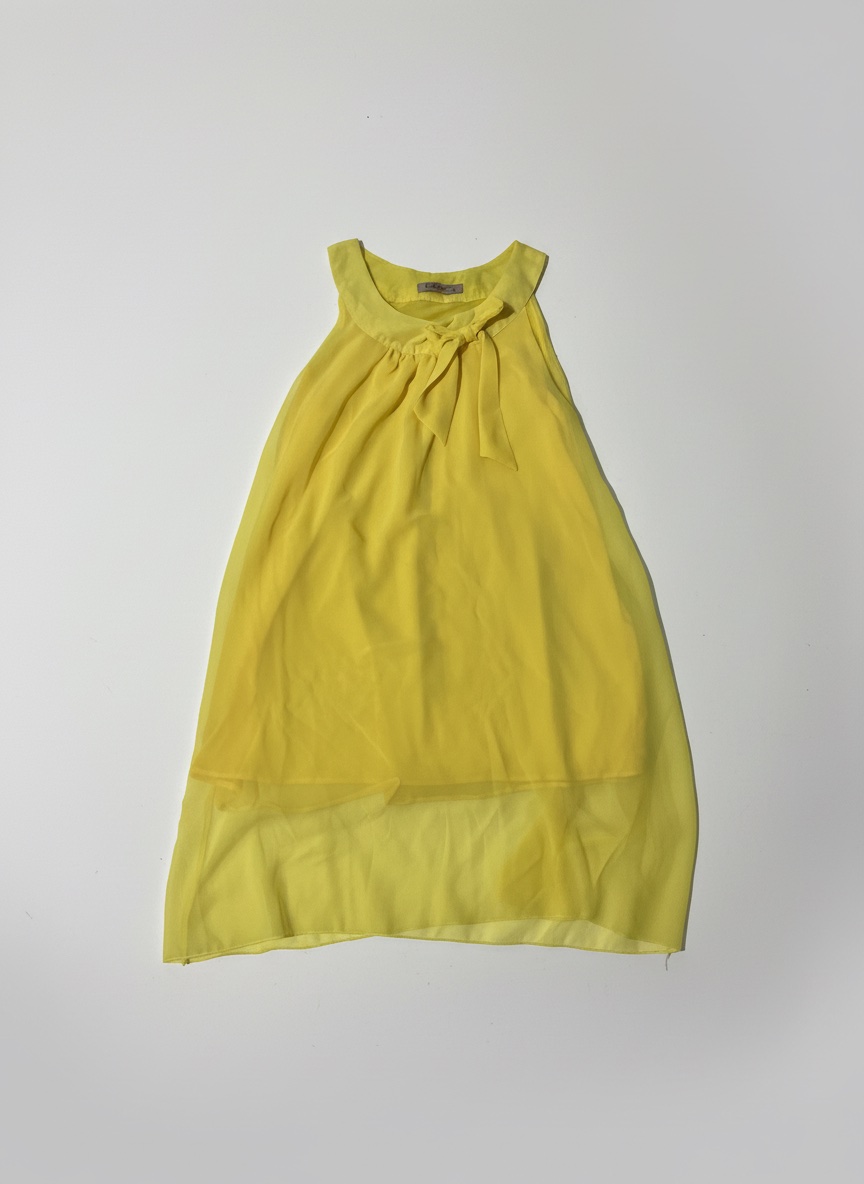 Chemise robe jaune d'ete taille L
