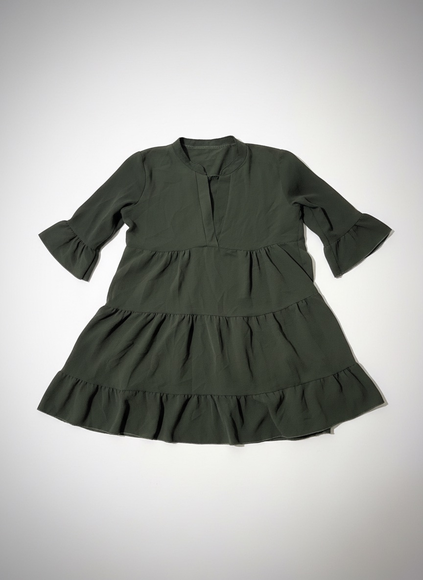 Robe vert 3 carts 