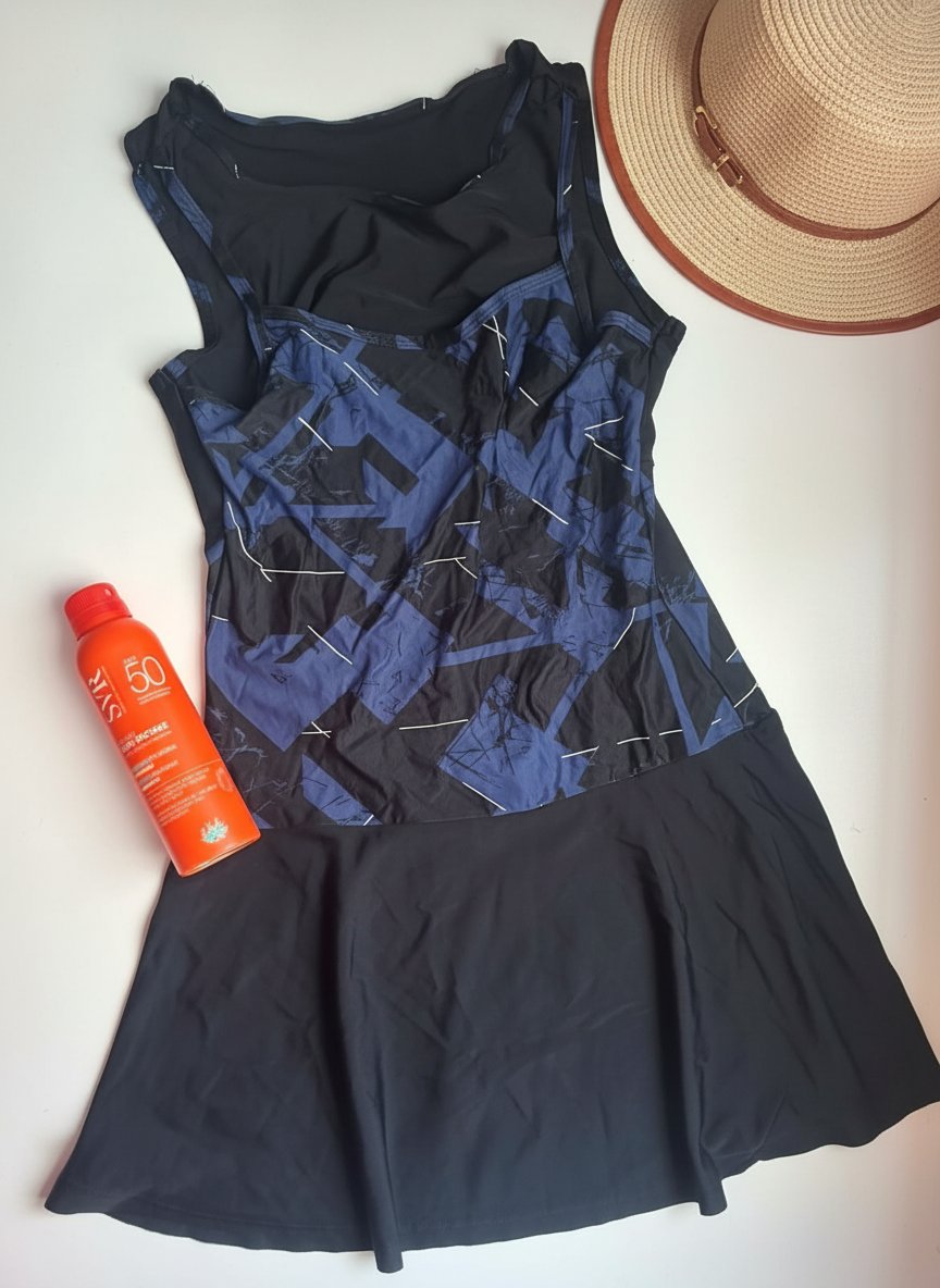 Robe de bain maillot 1 pièce short intégré