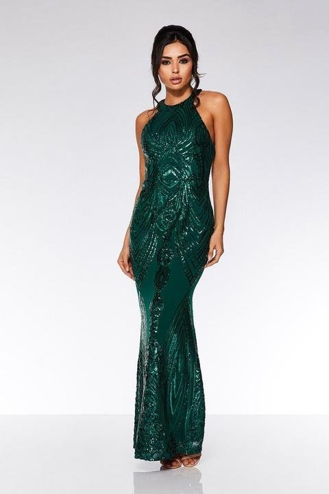 Robe verte émeraude 