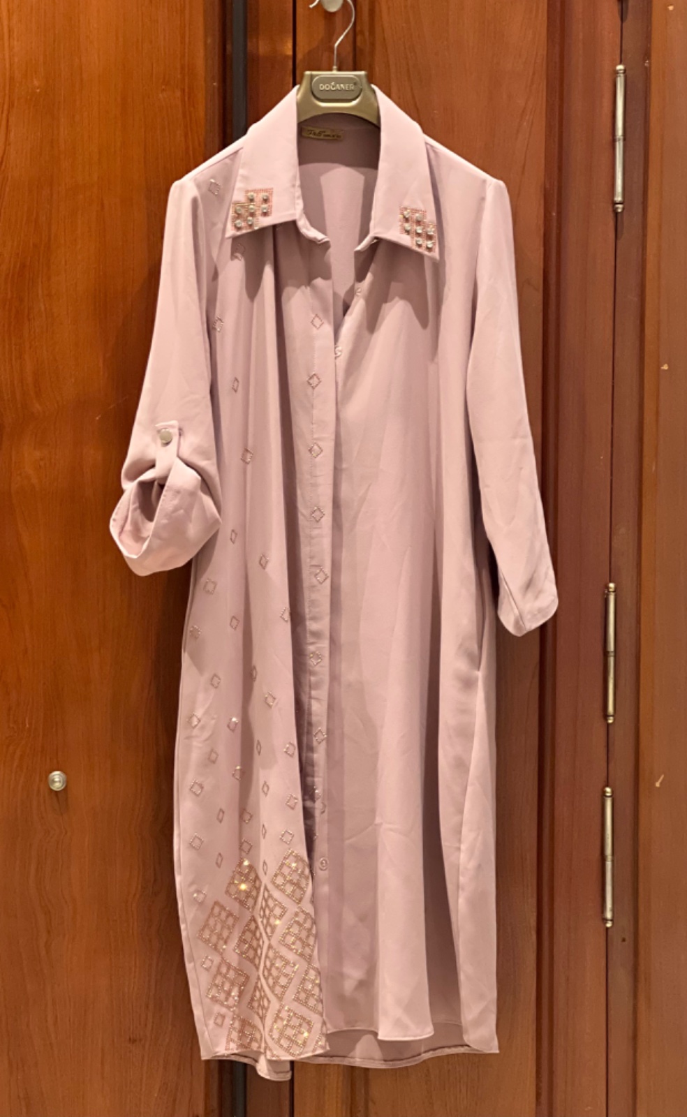 Robe chemise nude neuve taille 42 jdida jamais portée