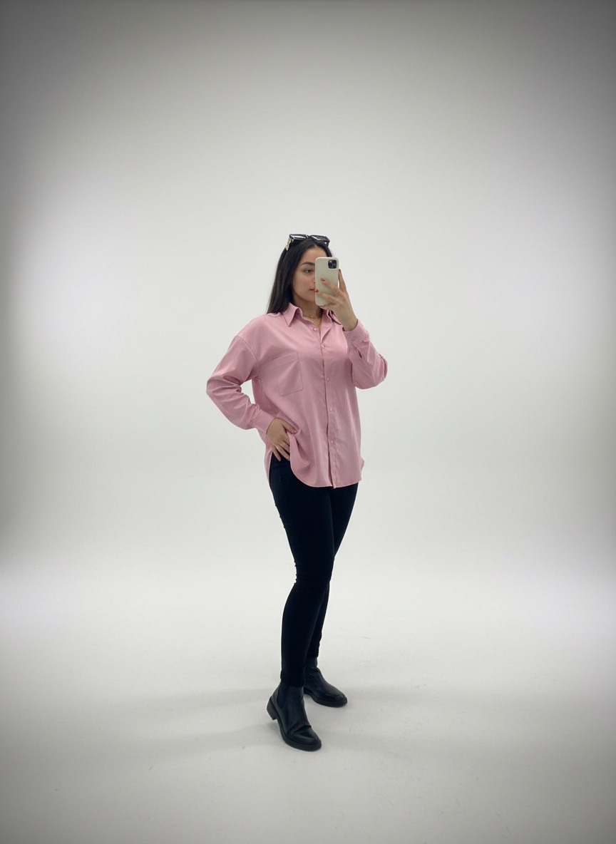 Chemise rose