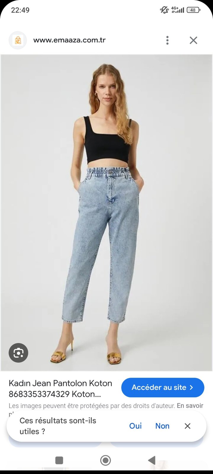 Pantalon jeans taille 40