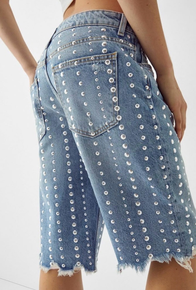 Short avec strass 