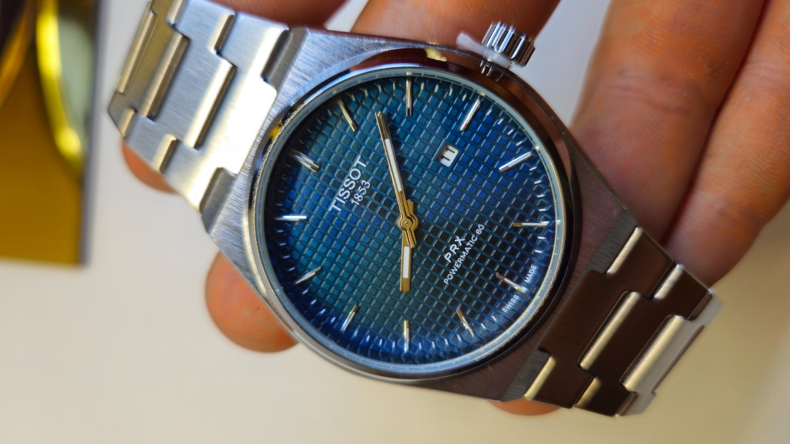 Montre Homme Tissot PRX – Cadran Bleu Quadrillé 