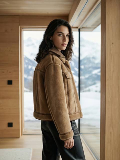 Veste caramel 