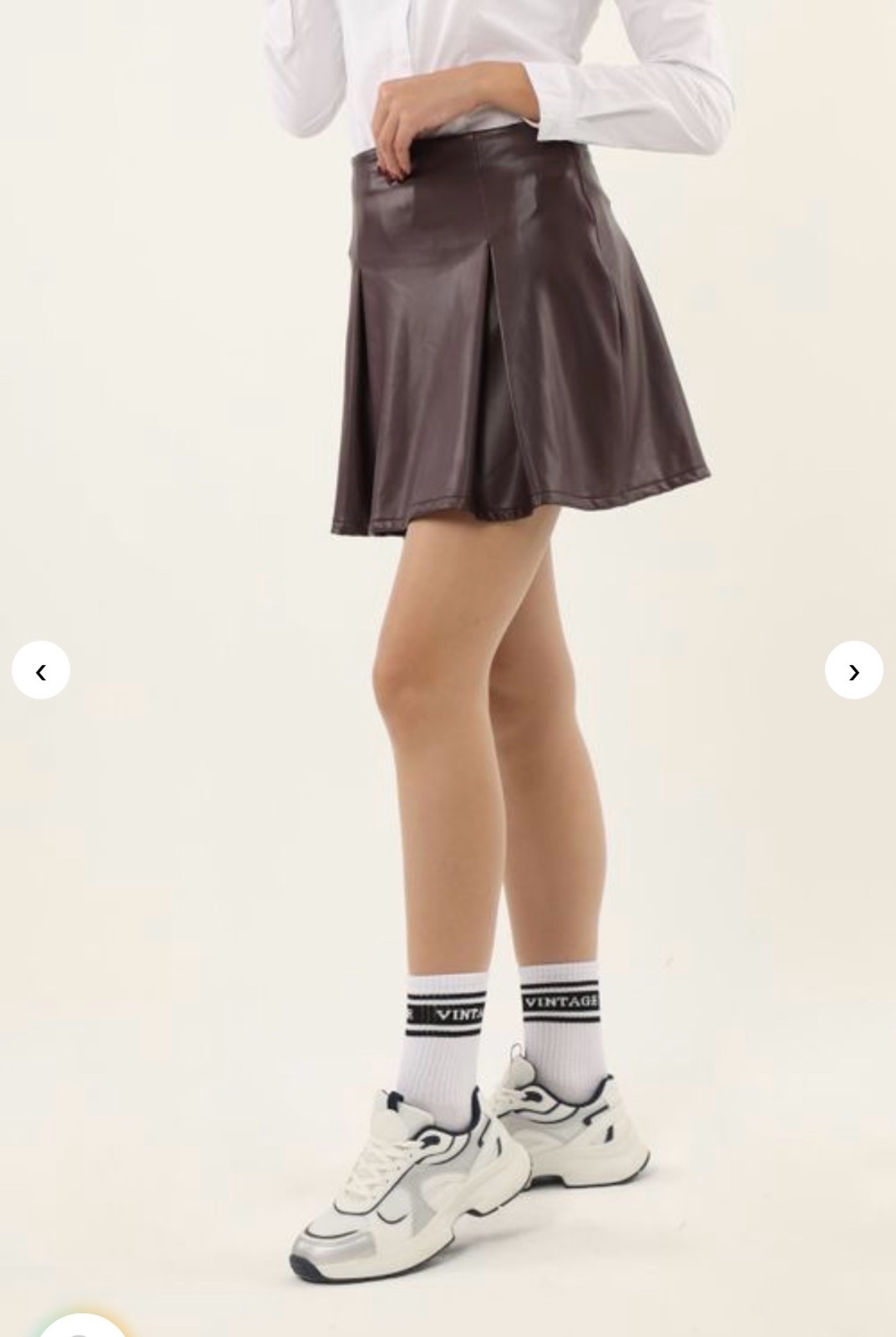 Jupe cuir courte 
