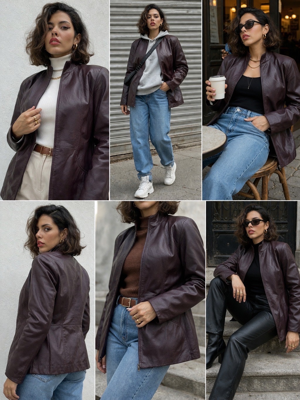 Veste cuir vintage