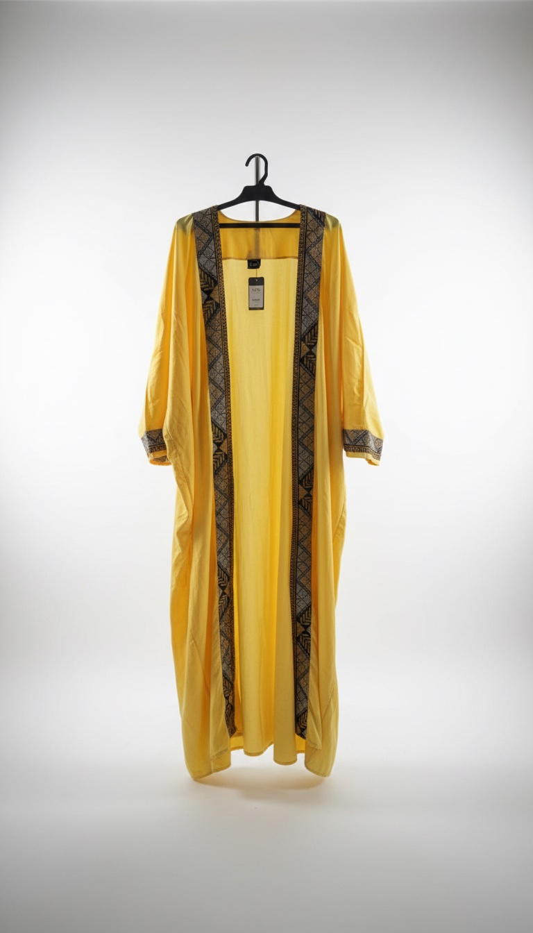 Abaya jaune 