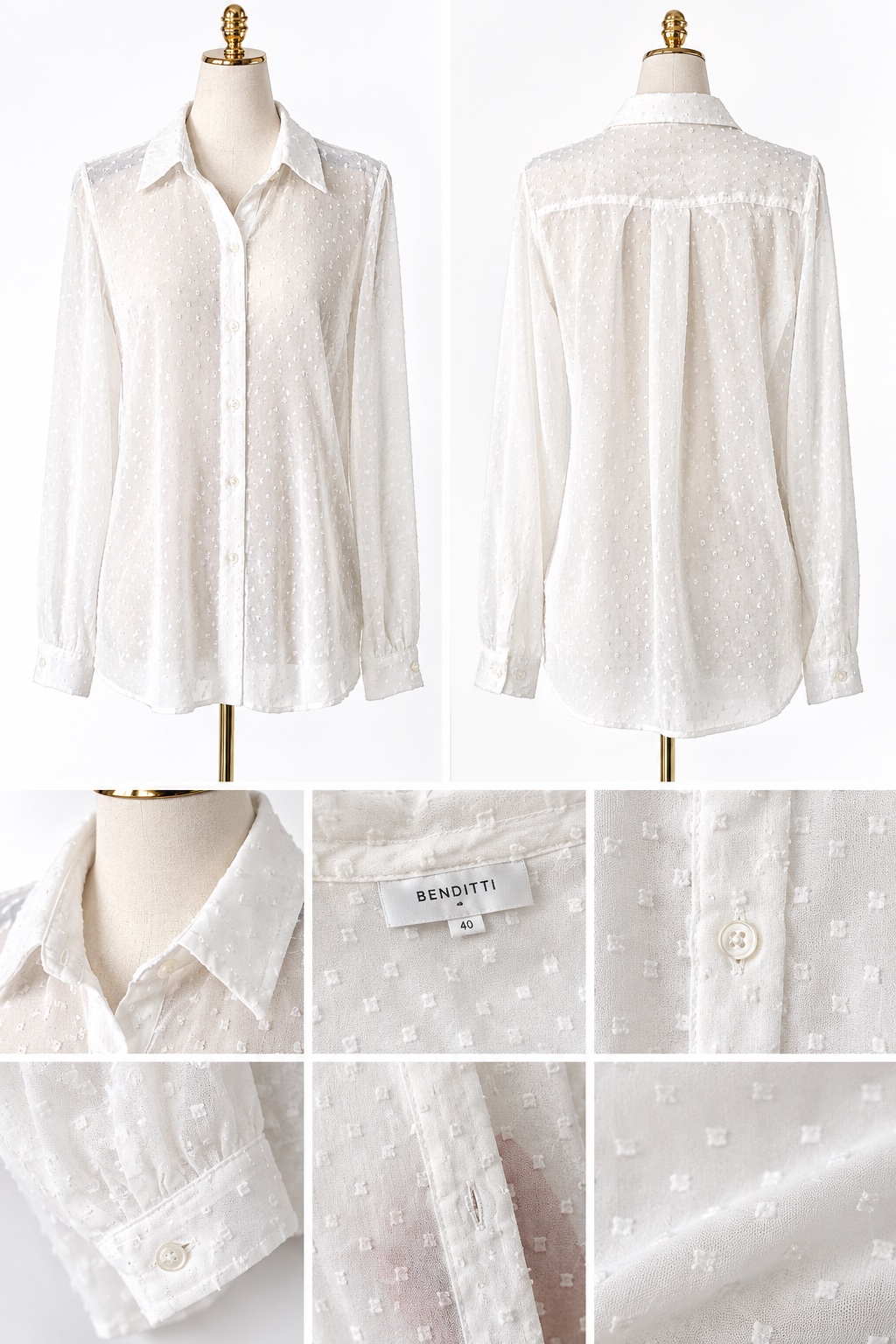 Chemise blanc transparente 