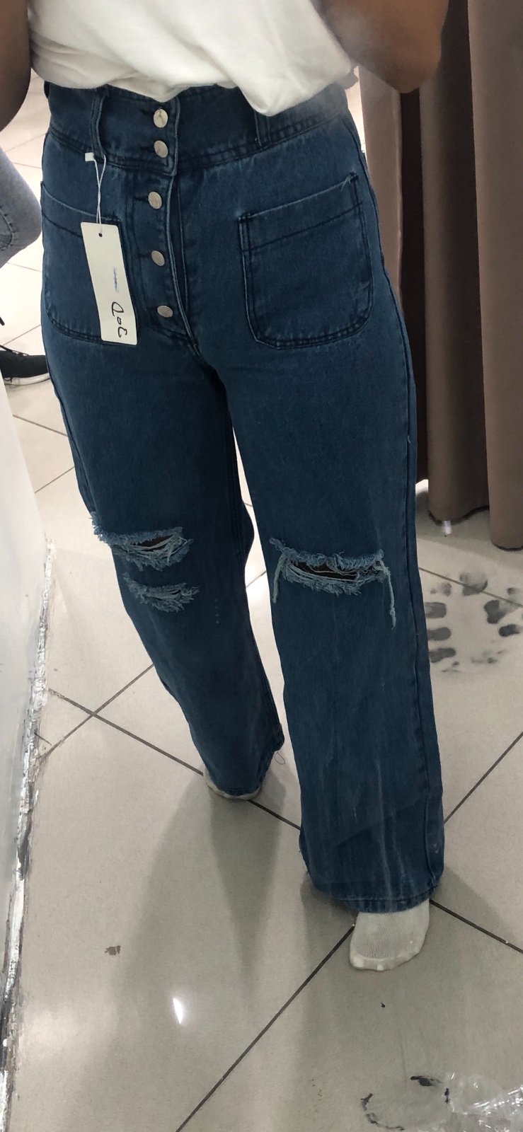 Pantalon large jean 