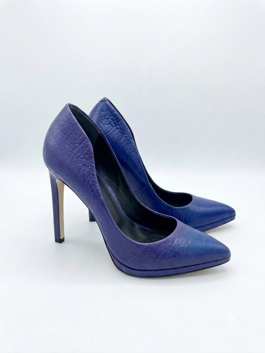 Aldo Escarpins Cuir Bleu