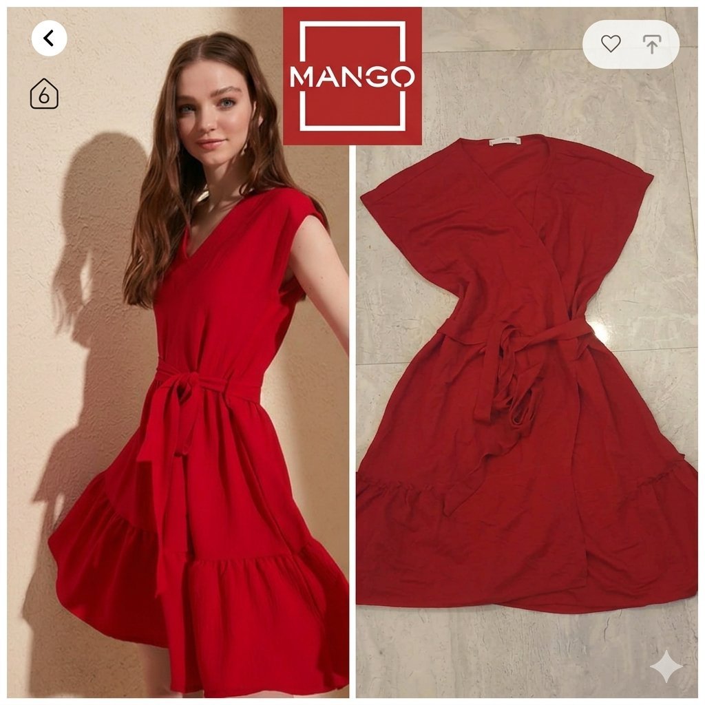 Robe rouge mango
