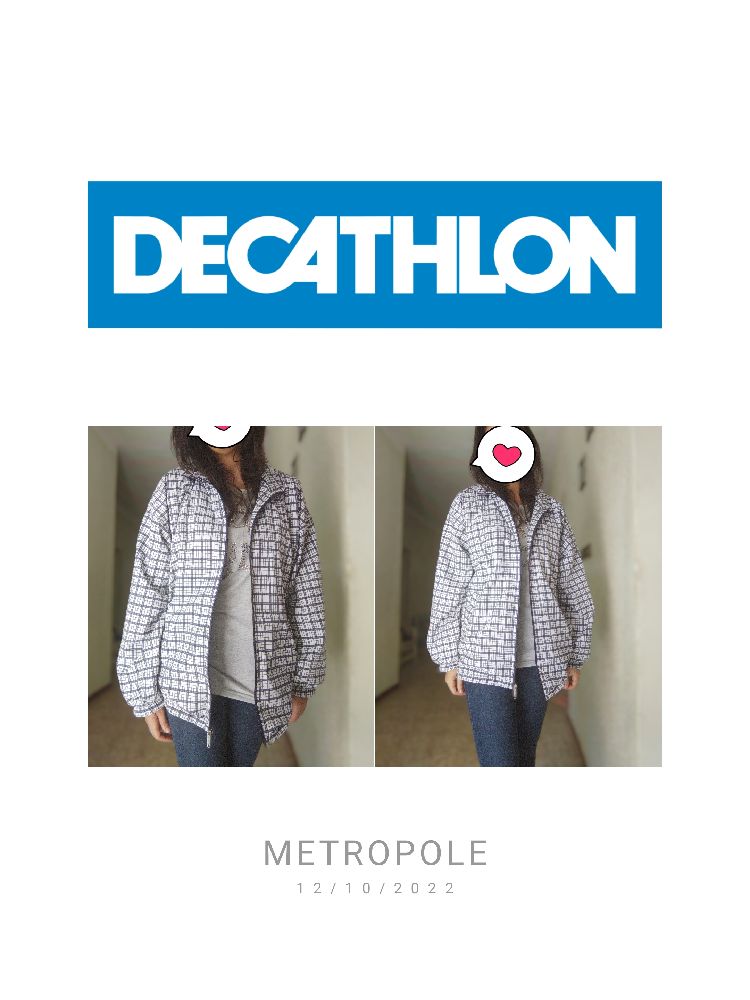 Un super trench sport over size marque Decathlon