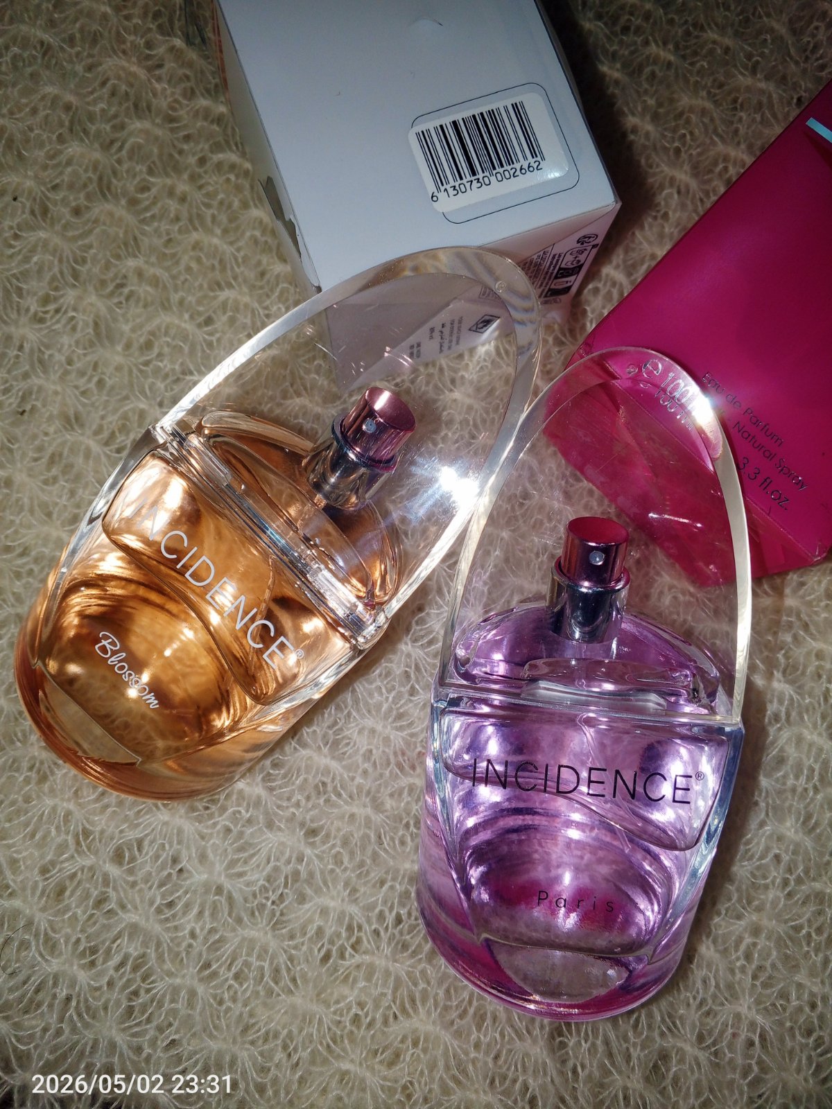 Choisissez votre parfum INCIDENCE !! 😍🎁
